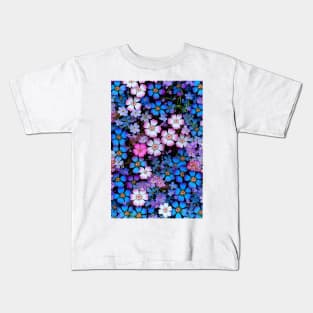 Bright Flower Field: Eco-Friendly Designs for a Green Future Kids T-Shirt